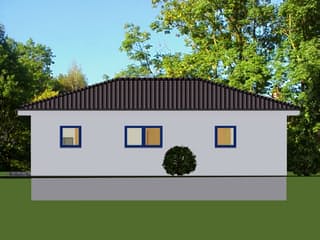 Fertighaus EasyLiving 78_2 WD von Kaiser Haus Schlüsselfertig ab 123559€, Bungalow Außenansicht 3