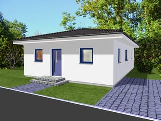 Fertighaus EasyLiving 78_2 WD von Kaiser Haus Schlüsselfertig ab 123559€, Bungalow Außenansicht 5