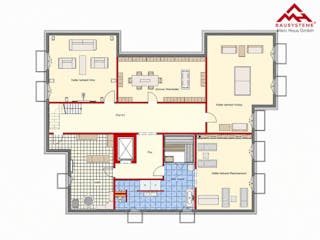 Massivhaus Stadtvilla Havelblick von Mein Haus Bausysteme, Stadtvilla Grundriss 1