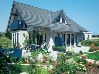 Fertighaus Ebertsheim von Keitel-Haus, Satteldach-Klassiker Außenansicht 1