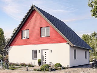 Fertighaus HAUS A100-94 von EBH Haus Schlüsselfertig ab 276200€, Satteldach-Klassiker Außenansicht 2