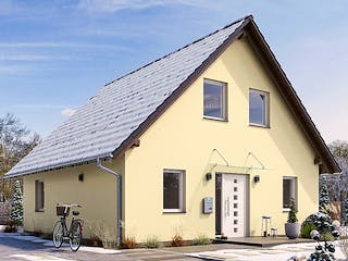 Fertighaus HAUS A82-94 von EBH Haus Schlüsselfertig ab 233900€, Satteldach-Klassiker Außenansicht 1
