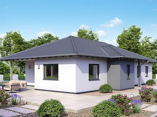 Fertighaus BUNGALOW B88-150-TE von EBH Haus Schlüsselfertig ab 257900€, Bungalow Außenansicht 2