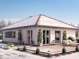 Fertighaus BUNGALOW B94-124 von EBH Haus Schlüsselfertig ab 229200€, Bungalow Außenansicht 1