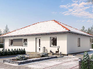 Fertighaus BUNGALOW B94-124 von EBH Haus Schlüsselfertig ab 229200€, Bungalow Außenansicht 2