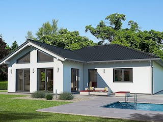 Fertighaus BUNGALOW B94-130-G von EBH Haus Schlüsselfertig ab 277400€, Bungalow Außenansicht 1