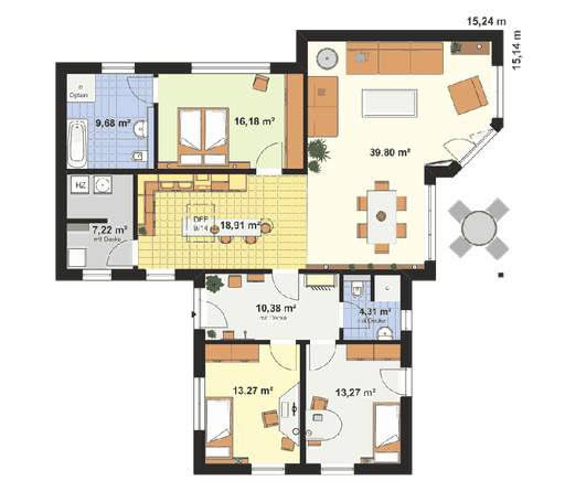 EBH - Bungalow Eichwalde Floorplan 1