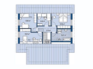 Fertighaus ZWEIFAMILIENHAUS D94-121-TE von EBH Haus Schlüsselfertig ab 386200€, Satteldach-Klassiker Grundriss 2