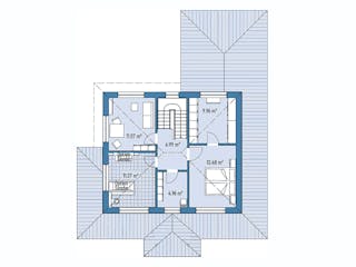 Fertighaus STADTVILLA LINDA von EBH Haus Schlüsselfertig ab 381700€, Stadtvilla Grundriss 2
