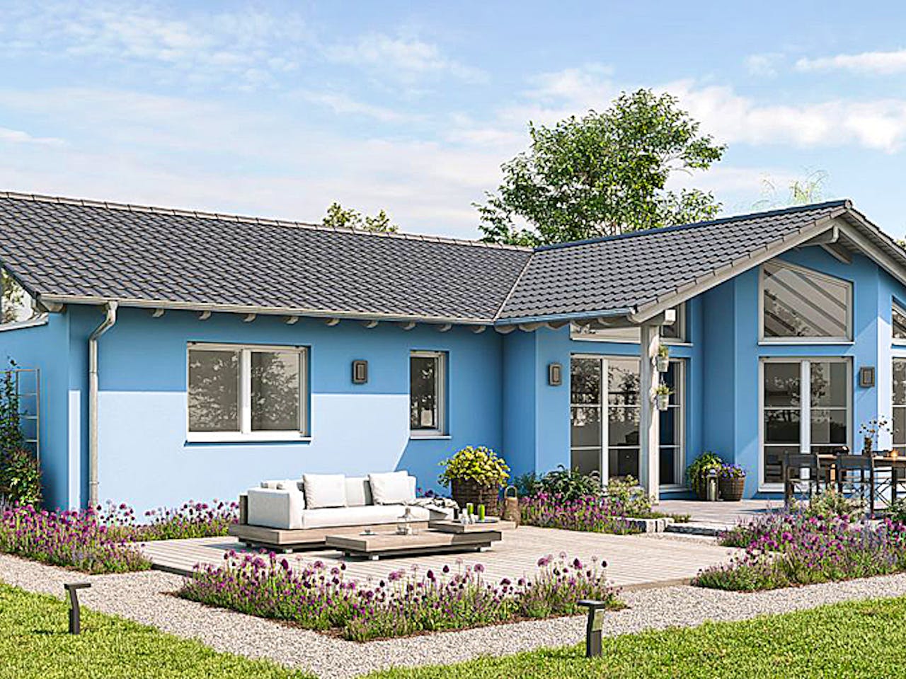 Fertighaus BUNGALOW EICHWALDE von EBH Haus Schlüsselfertig ab 301300€, Bungalow Außenansicht 1