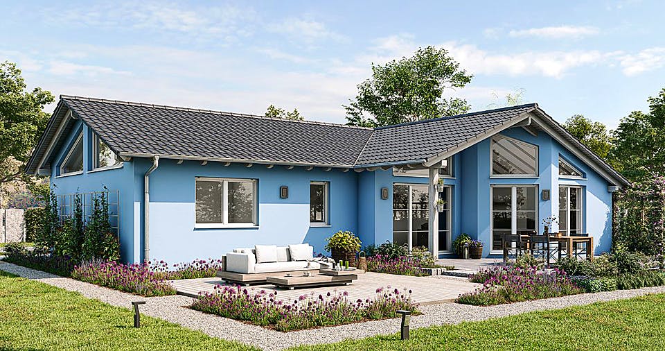 Fertighaus BUNGALOW EICHWALDE von EBH Haus Schlüsselfertig ab 290000€, Bungalow Außenansicht 1