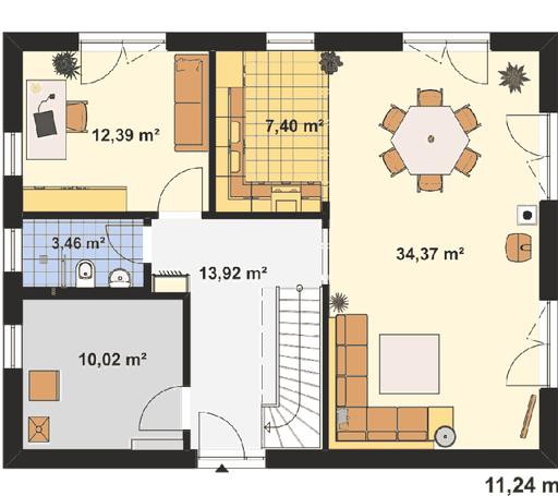 EBH - Haus Werder Floorplan 1