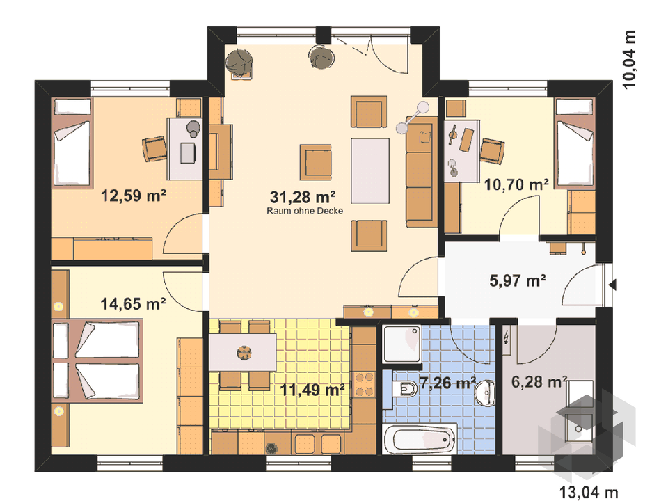 Einfamilienhaus Haus für Drei von EBH Haus | Fertighaus.de