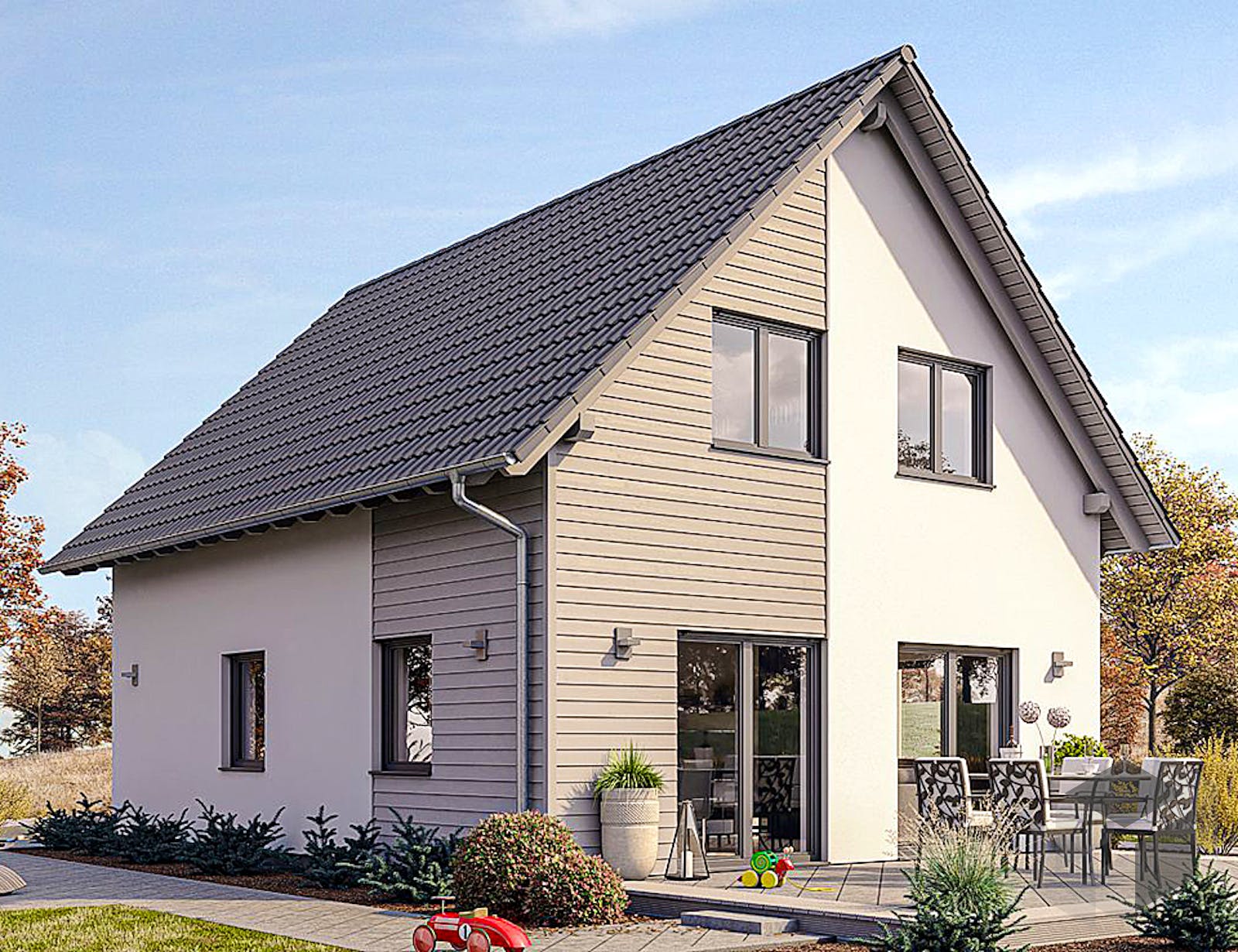 Einfamilienhaus HAUS M71100 von EBH Haus Fertighaus.de