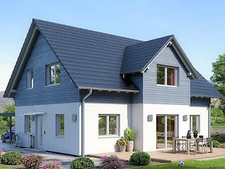 Fertighaus HAUS M82-112-G von EBH Haus Schlüsselfertig ab 301300€, Satteldach-Klassiker Außenansicht 1