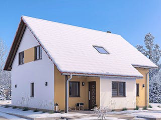 Fertighaus HAUS M88-100-2TE von EBH Haus Schlüsselfertig ab 328700€, Satteldach-Klassiker Außenansicht 1