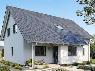 Fertighaus HAUS M94-109-2TE von EBH Haus Schlüsselfertig ab 346100€, Satteldach-Klassiker Außenansicht 2