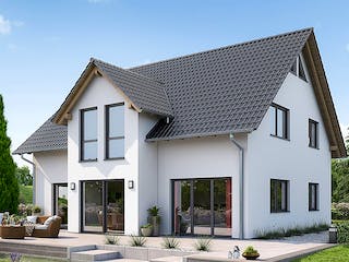Fertighaus HAUS M94-115-G von EBH Haus Schlüsselfertig ab 361300€, Satteldach-Klassiker Außenansicht 1