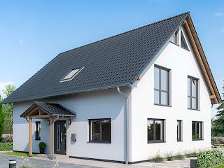 Fertighaus HAUS M94-115-G von EBH Haus Schlüsselfertig ab 361300€, Satteldach-Klassiker Außenansicht 2