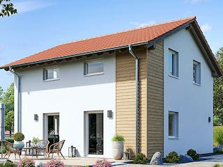 Fertighaus Einfamilienhaus R82-82 von EBH Haus Schlüsselfertig ab 231100€, Satteldach-Klassiker Außenansicht 1