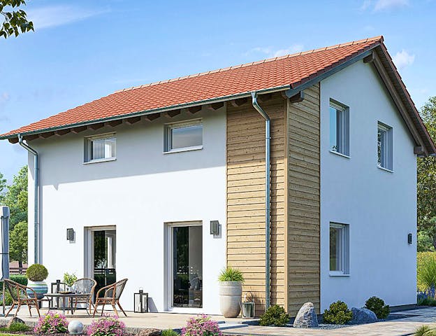 Schlüsselfertiges günstiges Fertighaus mit Satteldach