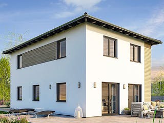 Fertighaus STADTVILLA S71-112-G von EBH Haus Schlüsselfertig ab 299100€, Stadtvilla Außenansicht 2