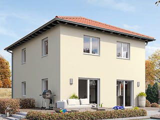 Fertighaus STADTVILLA S77-106 von EBH Haus Schlüsselfertig ab 275300€, Stadtvilla Außenansicht 2