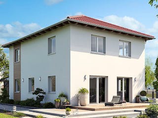 Fertighaus STADTVILLA S77-112-G von EBH Haus Schlüsselfertig ab 315600€, Stadtvilla Außenansicht 2