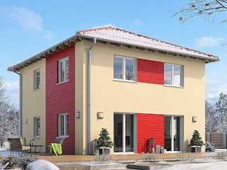 Fertighaus STADTVILLA S82-94 von EBH Haus Schlüsselfertig ab 278500€, Stadtvilla Außenansicht 1