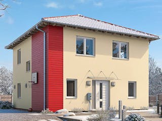 Fertighaus STADTVILLA S82-94 von EBH Haus Schlüsselfertig ab 278500€, Stadtvilla Außenansicht 2