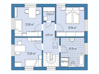 Fertighaus STADTVILLA S82-94 von EBH Haus Schlüsselfertig ab 278500€, Stadtvilla Grundriss 2