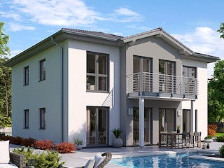 Fertighaus STADTVILLA S97-106-2G von EBH Haus Schlüsselfertig ab 375100€, Stadtvilla Außenansicht 1