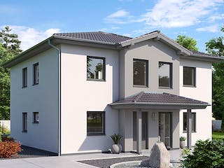 Fertighaus STADTVILLA S97-106-2G von EBH Haus Schlüsselfertig ab 375100€, Stadtvilla Außenansicht 2