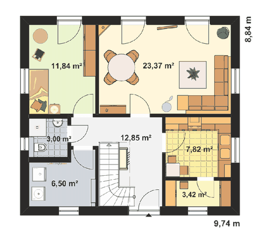 EBH - Satdtvilla S1 L Floorplan 1