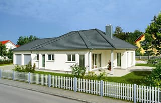 Fertighaus Eckle von Fertighaus WEISS Schlüsselfertig ab 216000€, Bungalow Außenansicht 1