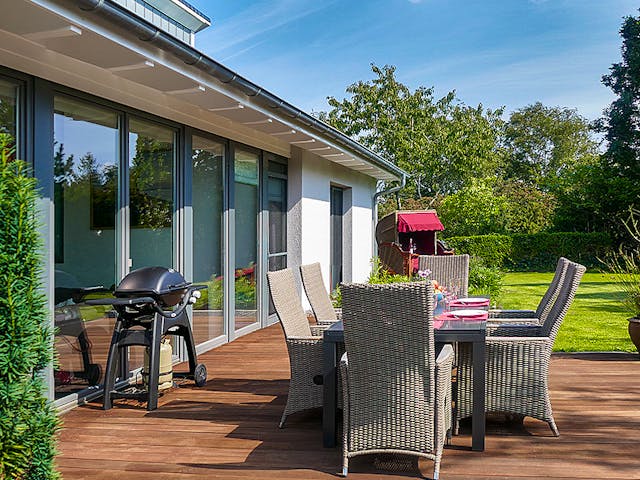 Massivhaus Pultdachhaus 220 von ECO System HAUS Schlüsselfertig ab 458000€, Pultdachhaus Außenansicht 3