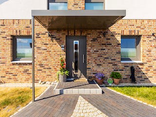 Massivhaus Scheunenhaus 130 von ECO System HAUS, Satteldach-Klassiker Außenansicht 5