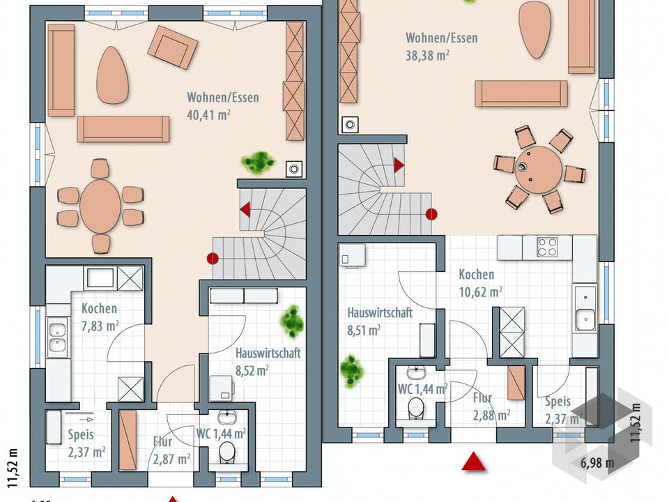 Edition 122/124 von Wolf-Haus Grundriss