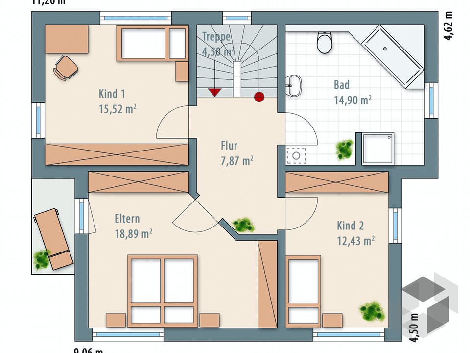 Edition 141 von Wolf-Haus Grundriss