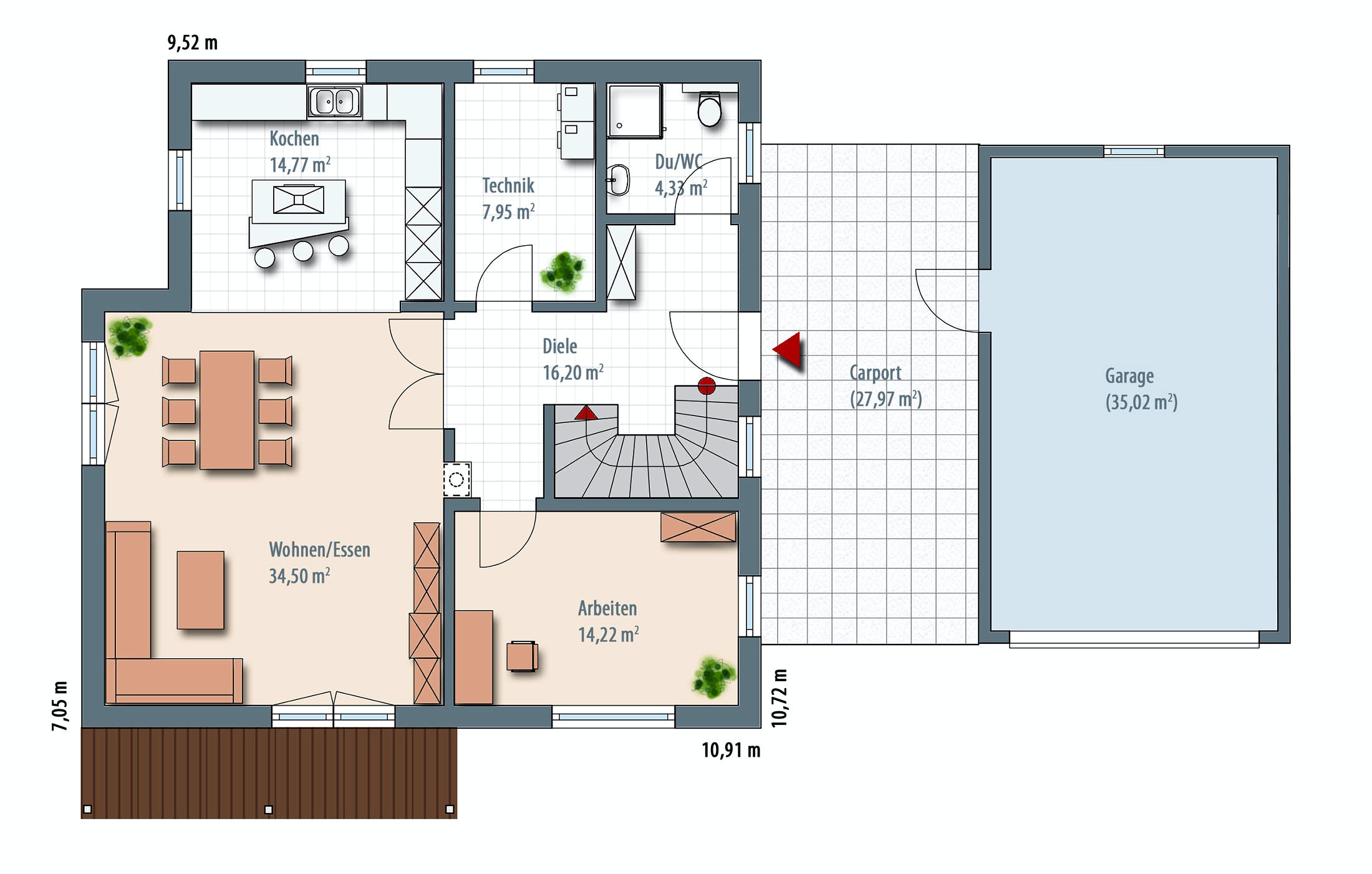 Einfamilienhaus Edition 170 von WolfHaus Fertighaus.de