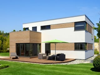 Fertighaus Edition Holz 65 von Meisterstück-HAUS, Cubushaus Außenansicht 1