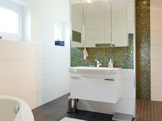 Fertighaus Edition Select 179 von Wolf-Haus Schlüsselfertig ab 434535€, Pultdachhaus Innenansicht 1