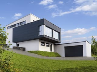 Fertighaus Edition Select 187 von Wolf-Haus Schlüsselfertig ab 438432€, Cubushaus Außenansicht 1