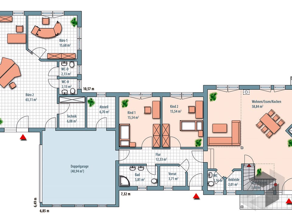 Edition Select 343 von Wolf-Haus Grundriss