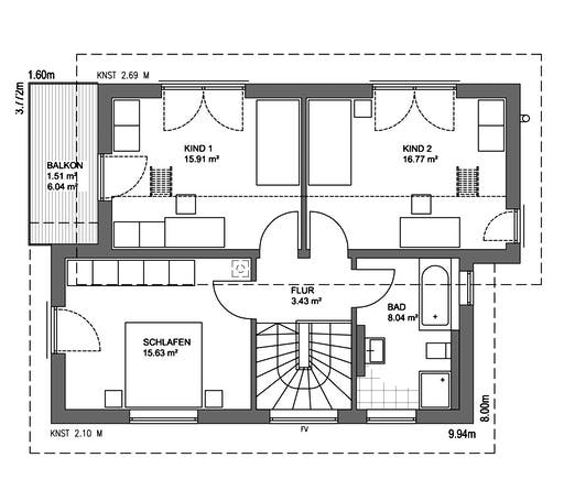 Edition 21 Plus Pultdach Modern Floorplan 2