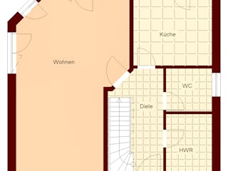 Massivhaus Dierhagen I von TIMOWA Massivhäuser Schlüsselfertig ab 266900€, Satteldach-Klassiker Grundriss 1
