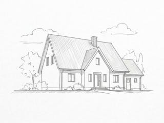 Massivhaus Eineinhalbgeschosser 170-230 von Ever Energy Home, Satteldach-Klassiker Außenansicht 1