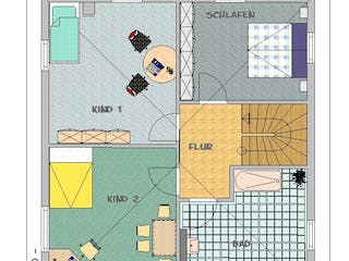 Fertighaus EFH Typ 7 von v. Perbandt Holzbau Schlüsselfertig ab 215000€, Stadtvilla Grundriss 2