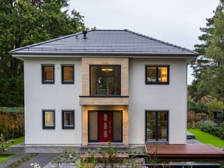 Fertighaus Eichwalde von STREIF Haus, Stadtvilla Außenansicht 1