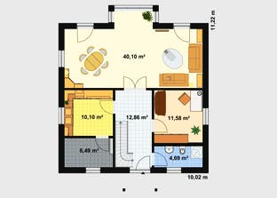 Einfamilienhaus A 3 Edition 500 Grundriss